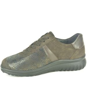 Semler Schoenen ,Veelkleurig ,Bruin +Stretch-Print N.+Tiret - Groen