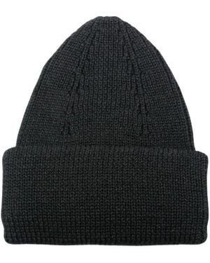 Roberto Collina Merino Wol Muts - Zwart