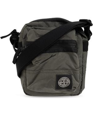 Stone Island Cross Body Messenger - Black