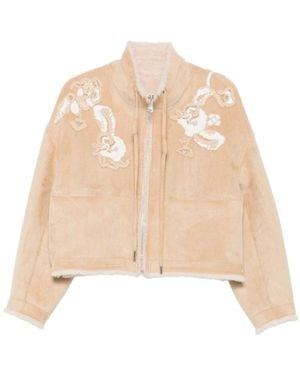 Ermanno Scervino Faux Fur & Shearling Jackets - Natural