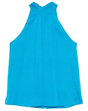 Silk95five Sleeveless Tops - Blu