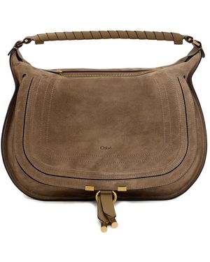 Chloé Tassen ,Bruin ,Katoen Marcie Schoudertas - Naturel