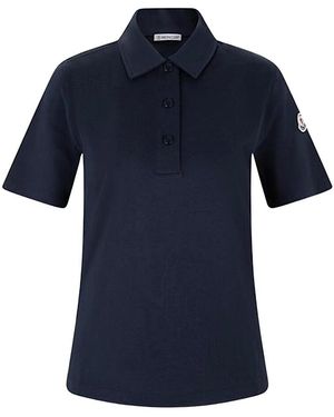 Moncler Polo Shirts - Blue