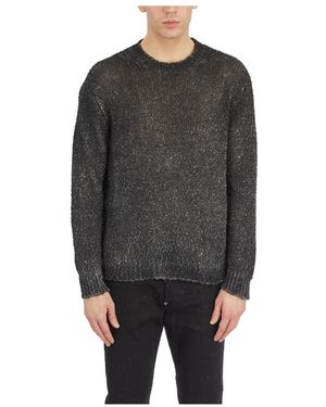 Avant Toi Round-Neck Knitwear - Grey