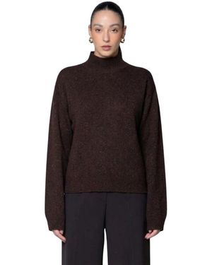 Kaos Crater-Neck Trui - Zwart