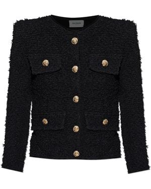 Balmain Tweed Jackets - Negro