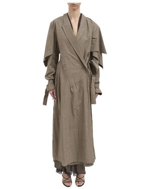 Yehuafan Trench Coats - Brown
