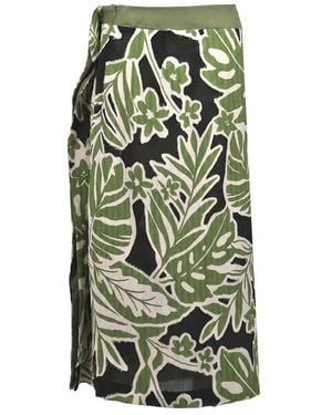 Niu Midi Skirts - Vert