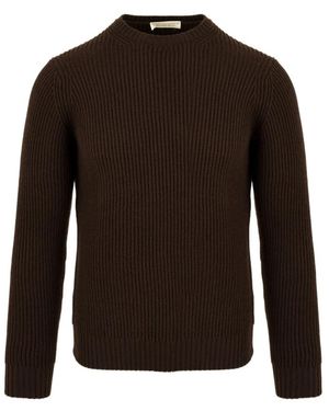 FILIPPO DE LAURENTIIS Round-Neck Knitwear - Brown