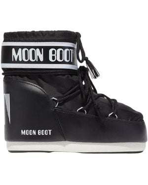 Moon Boot Schoenen ,Zwart ,Nylon Icon Low