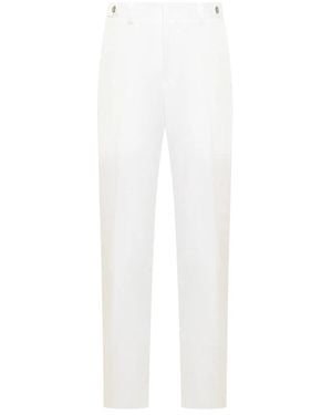 Emporio Armani Straight Trousers - White