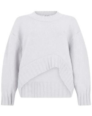 The Attico Pullover Aus Gesprühter Wolle Und Kaschmir - Weiß