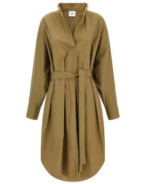 Nude Shirt Dresses - Verde