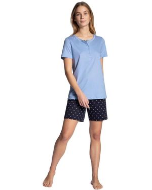 CALIDA Nachtkleding ,Blauw ,Pyjama Voor Vrouwen Voor Comfortabele Nachten