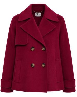 Fracomina Double-Breasted Coats - Rosso