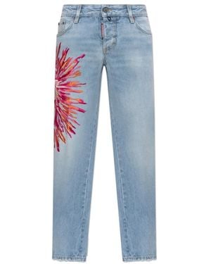 DSquared² Cropped Jeans - Azul