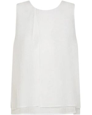 Seventy Top Voile Unito Fiammato - Wit