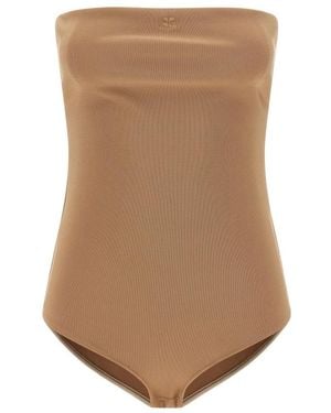 Courreges Bustier Lingerie Jersey Bodysuit - Bruin