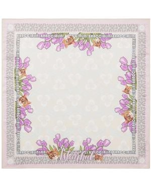 Braccialini Accessoires ,Veelkleurig ,Polyester Zijdeachtige Sjaal - Roze