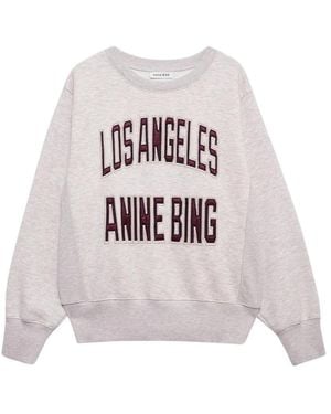 Anine Bing Harry Shrunken Sweatshirt - Wit