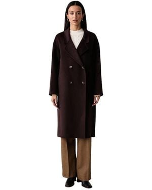 Benetton Double-Breasted Coats - Negro