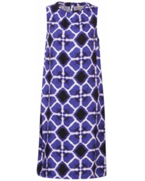 Street One Mouwloze Zomerjurk Met Ruchedetail - Paars