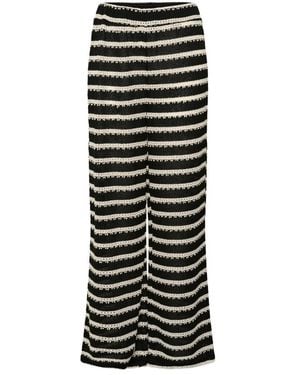 Kaffe Wide Trousers - Negro