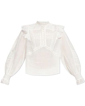 AllSaints Top Heather - Weiß