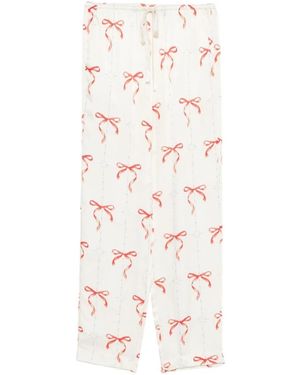 forte_forte Straight Trousers - Natural