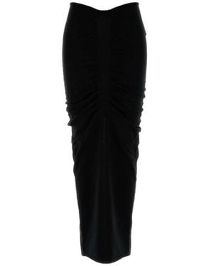 Alexander Wang Rokken ,Zwart ,Polyester Geplooide Maxi Rok