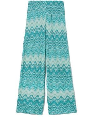 MC2 Saint Barth Wide Trousers - Blue