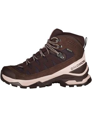 Salomon Fitness ,Bruin ,Leer Quest Echo Gore Tex