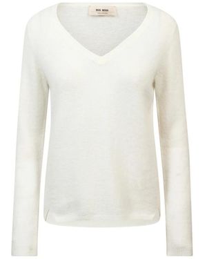Mos Mosh V-Neck Knitwear - Blanc