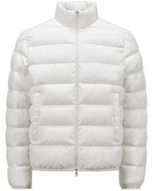 Moncler Jassen ,Wit ,Polyester Doudoune Courte Baudinet - Grijs