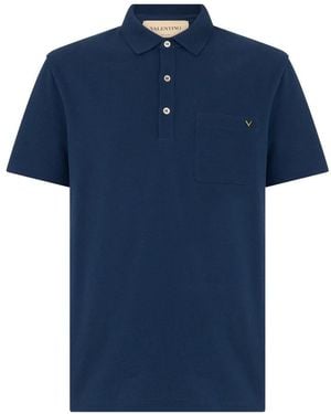 Valentino Garavani Polo Shirts - Blue