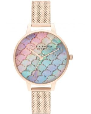 Olivia Burton Mermaid Tail Demi Dial Uhr - Pink