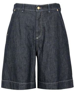 Max Mara Denim Shorts - Bleu