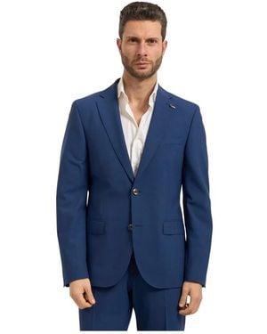 Bugatti Single Breasted Suits - Azul