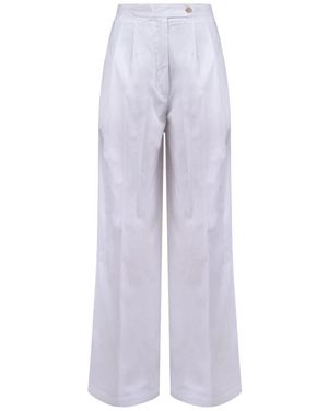 Semicouture Wide Trousers - Purple