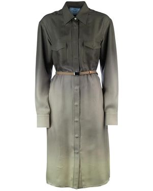 Prada Shirt Dresses - Grey