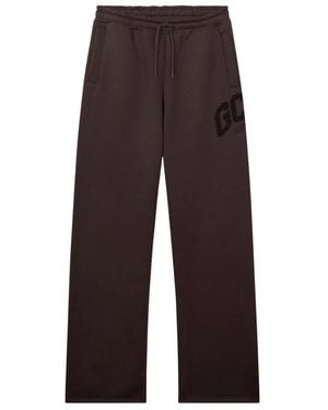 Gcds Broeken ,Bruin ,Katoen Lounge Logo Tracksuit Bottoms