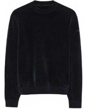 Rrd Velvet Rundstrickpullover - Schwarz