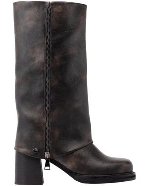 Cult Heeled Boots - Black