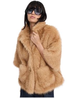 Munthe Faux Fur & Shearling Jackets - Brown