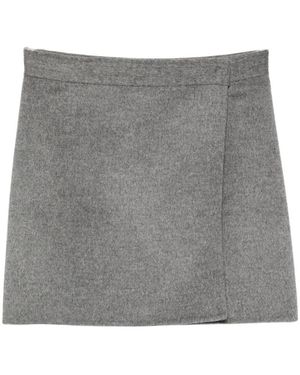 Semicouture Rok Van Viltwol - Grijs