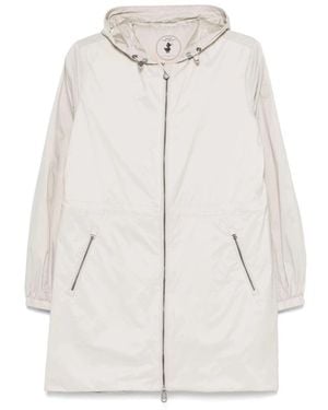 Save The Duck Städtische Parka Stil Ss25 - Weiß