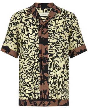 Dries Van Noten Short Sleeve Shirts - Black