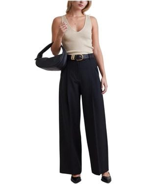 By Malene Birger Wide Trousers - Negro