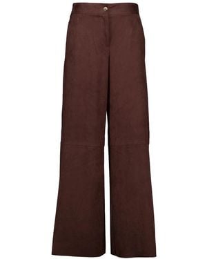 Nenette Wide Trousers - Brown