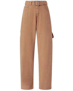 Pinko Loose Fit Jeans - Brown